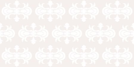 Seamless damask pattern wallpaper. Vintage decor in Victorian style. Hand drawn elegant vector shabbyのイラスト素材