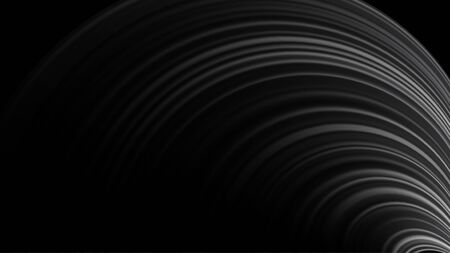 Grey line on black. Minimal design. Cover design template, business flyer layout, wallpaper.のイラスト素材