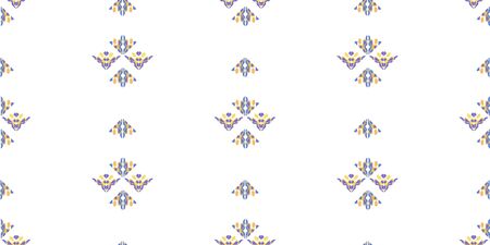 Seamless abstract pattern. Geometric embroidery. Folk ornament. Tribal aztec ethnic vector texture.のイラスト素材