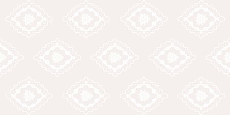 Flower damask ornate seamless pattern. Vector surface design for fabric, apparel textile, book, interior, wallpaper backgroundのイラスト素材