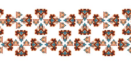 Drapery curves pagan tripe seamless pattern. Indian old surface background. Vector ornament.