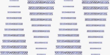 trendy stripes pattern Vector blue line hand drawn seamless background