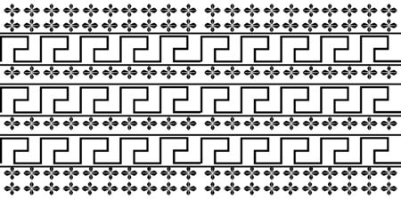 Fasion black line on white backgraund. Seamless pattern for fabric, print, wallpaper, packaging. Strocke trandy surface designのイラスト素材