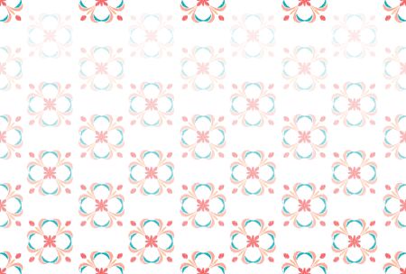 Uzbek ikat silk fabric pattern, motif ethnic indigo blue and white colors. Tite repit pattern.のイラスト素材