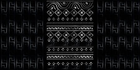 Vector luxury modern geometric seamless pattern. Grey texture with lines, stripes. Simple abstract geometry graphic design. Design for wallpapers, prints, carpet.のイラスト素材