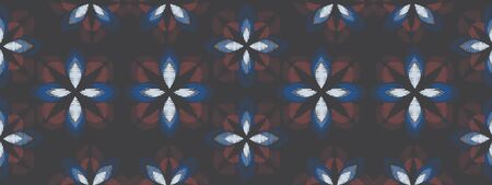 Colorful Ikat ornamentel seamless pattern for textile, wallpaper, card or wrapping paper. Tile for...