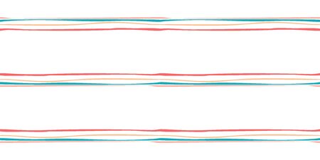 Color modern stripes seamless pattern hand drawn surface design for home.のイラスト素材