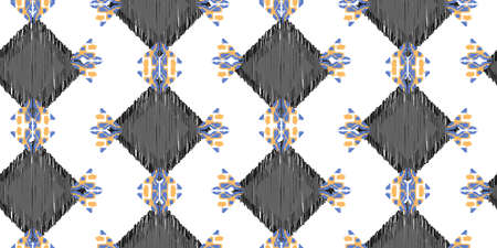 Seamless abstract pattern. Geometric embroidery. Folk ornament. Tribal aztec ethnic vector texture.
