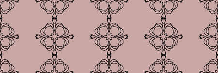 Seamless damask pattern wallpaper. Vintage decor in Victorian style.のイラスト素材