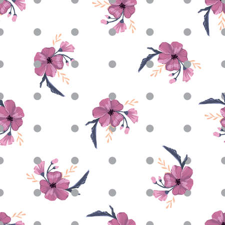 Fashionable cute pattern in native popies flowers. Flower seamless background for textiles, fabrics, covers, wallpapers, print, gift wrapping or any purposeのイラスト素材