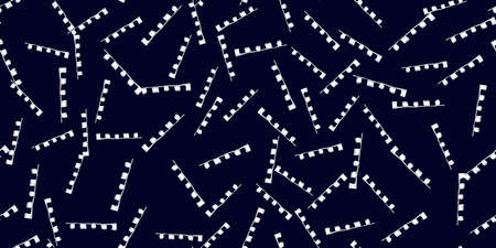 White on luxury blue color modern hand drawn pattern. For fabric and textile, wallpaper, packaging.のイラスト素材