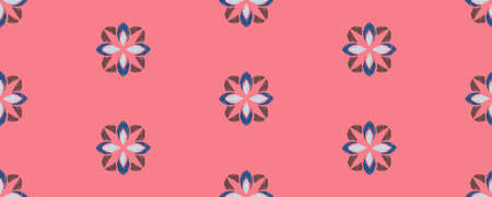 Ikat striped colorful on color background. Etnic aztec design seamless pattern.のイラスト素材