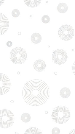 This image presents a modern abstract design featuring multiple overlapping concentric circles. The grayscale palette creates a sense of depth and contrast, and the circles vary in size and spacing across a plain white background. It has a clean and minimalist style that could be suitable for various design applications or background uses.の素材