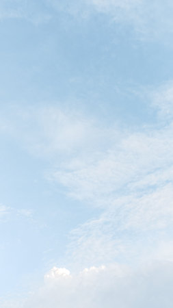 Blue sky with white cloudsbe used as a background.の写真素材