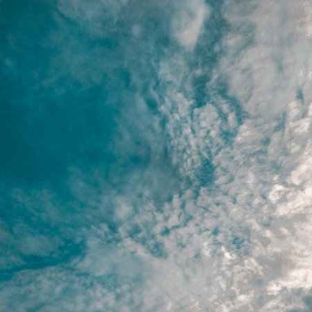 Blue sky with white cloudsbe used as a background.の写真素材