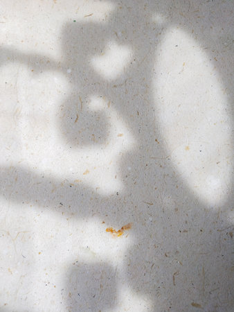 abstract of shadow on white cement wall for background used and designの写真素材