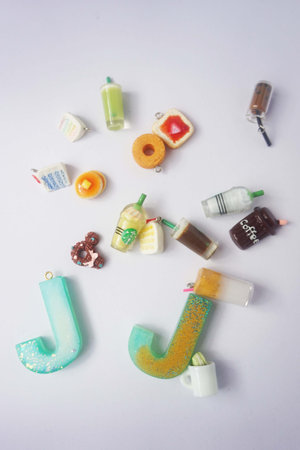 Nail polish on white background. Top view. Flat lay.