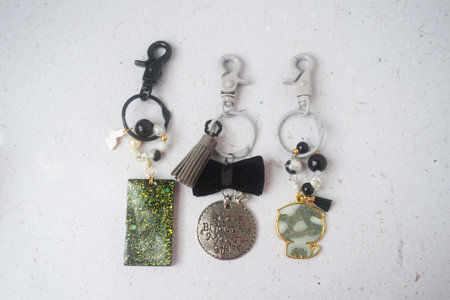 Jewelry on a white background. Handmade jewelry made of natural materials.