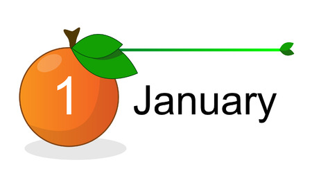 Flat Calendar Icon for Applications Vectorのイラスト素材
