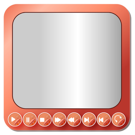 Media player buttons collection - Illustrationのイラスト素材
