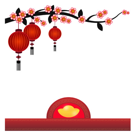 Chinese Lantern Background - Illustrationのイラスト素材