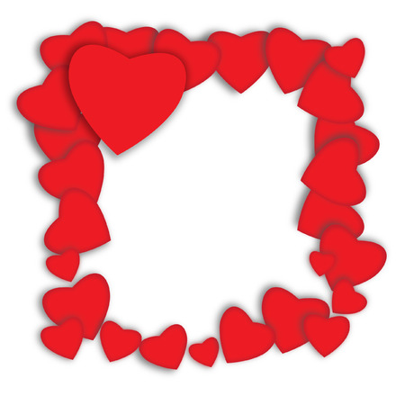 Abstract paper heartsのイラスト素材