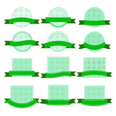 Green labelのイラスト素材