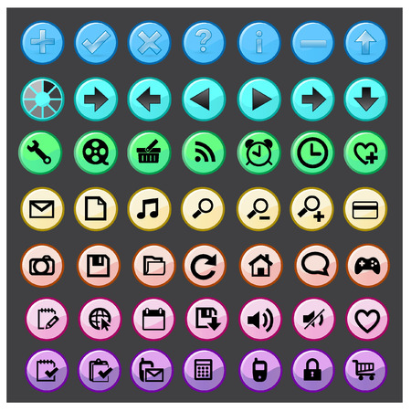 icons setのイラスト素材
