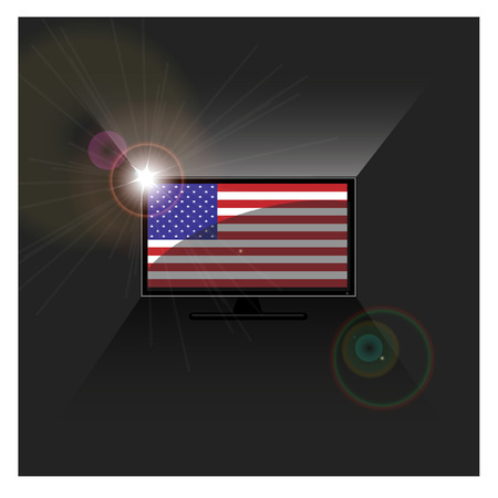 American flag のイラスト素材