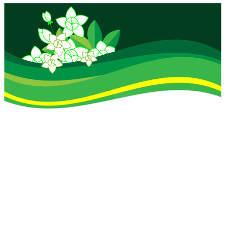 Abstract background with flowerのイラスト素材