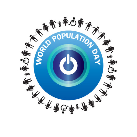 World population day vectorのイラスト素材