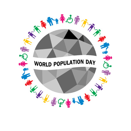 World population day vectorのイラスト素材