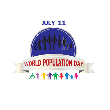 World population day vectorのイラスト素材
