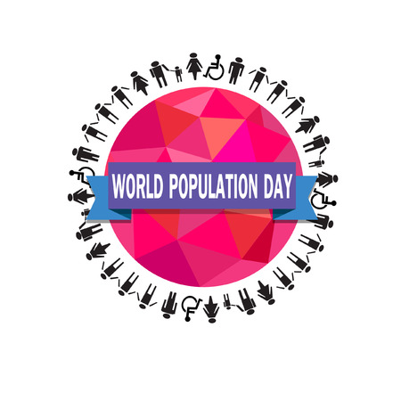 World population day vectorのイラスト素材
