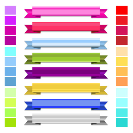 Ribbon colorfulのイラスト素材