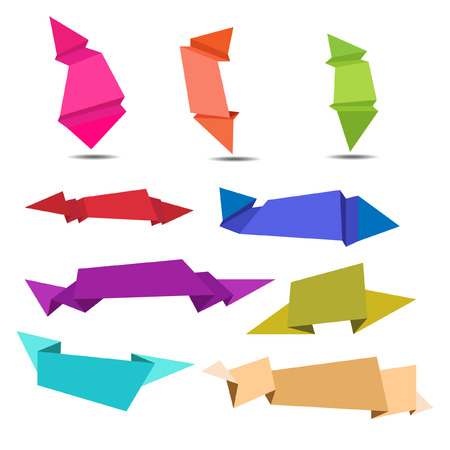 Colorful ribbon vectorのイラスト素材