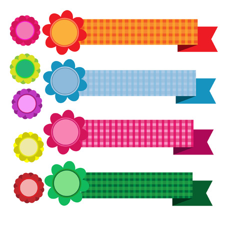 Colorful ribbonのイラスト素材