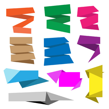 Colorful banner on white backgroundのイラスト素材
