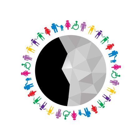 World and people vectorのイラスト素材