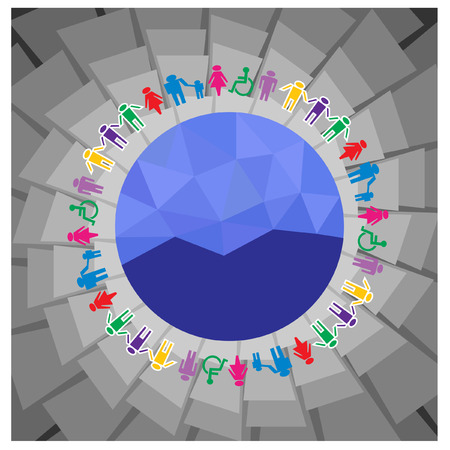 World and people vectorのイラスト素材