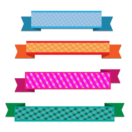 Colorful ribbon vectorのイラスト素材