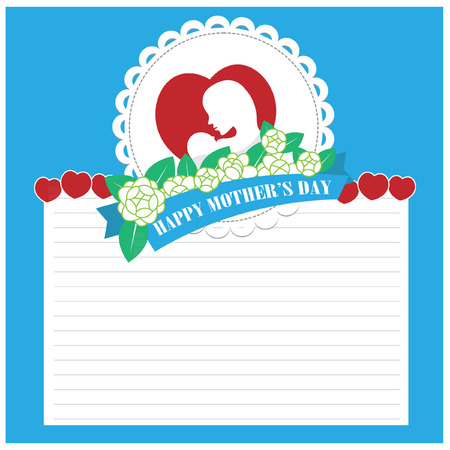 Happy mother day vectorのイラスト素材