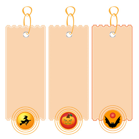 Halloween labelのイラスト素材
