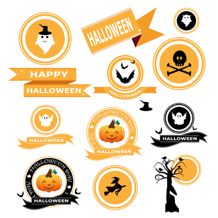 Banner halloween vectorのイラスト素材