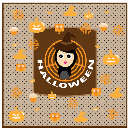 Cute halloween vectorのイラスト素材
