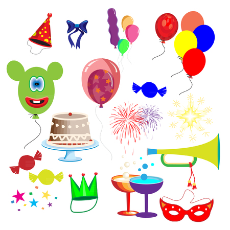 Celebration elements vectorのイラスト素材