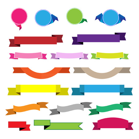 Colorful ribbon vectorのイラスト素材