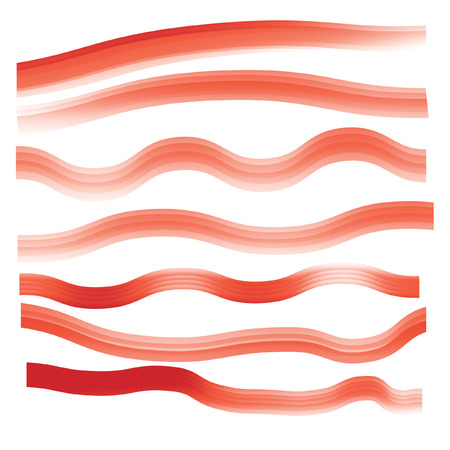 Waved design elementのイラスト素材