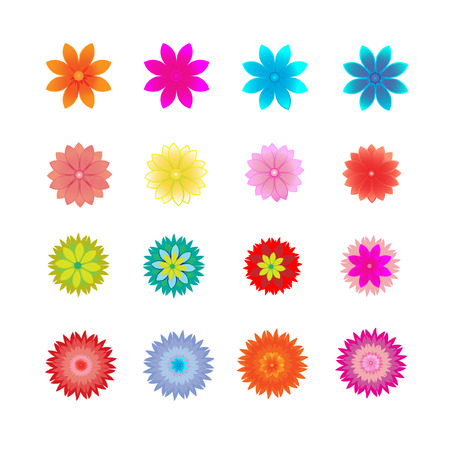 Set of flower のイラスト素材