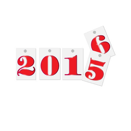 Happy new year 2016 text designのイラスト素材